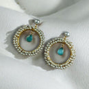 Maharani Jewels Elegance Pota Stone And Pearl Dangler Earrings