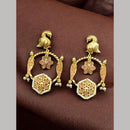 Maharani Jewels Festive Wear Pota Stone And Pearl Brid Dangler Earrings