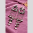 Maharani Jewels Elegance Pota Stone And Ghungroo Khasmiri Dangler Earrings