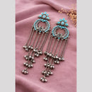 Maharani Jewels Elegance Pota Stone And Ghungroo Khasmiri Dangler Earrings