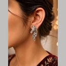 Maharani Jewels Designer Oxidised Tribal Horse Dangler Earrings