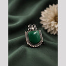 Maharani Jewels Oxidised Spider Design Statement Ring