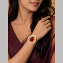 Maharani Jewels Elegant Pota Stone And Pearl Designer Bracelet
