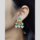 Maharani Jewels Elegance Pota Stone And Pearl Dangler Earrings