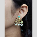 Maharani Jewels Elegance Pota Stone And Pearl Dangler Earrings
