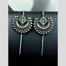 Maharani Jewels Stylish Oxidised Plated Austrian Stone Earcuff Earrings