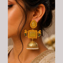 Maharani Jewels Classic Pota Stone Pearl Jhumki Earrings