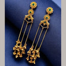 Maharani Jewels Regal Pota Stone And Pearl Ethnic Kashmiri Dangler Earrings