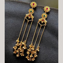 Maharani Jewels Regal Pota Stone And Pearl Ethnic Kashmiri Dangler Earrings