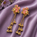 Maharani Jewels Regal Pota Stone And Pearl Ethnic Kashmiri Dangler Earrings