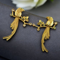 Maharani Jewels Peacock Bird Design Floral Dangler Earrings for Women