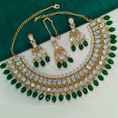 Royal Kundan Jewellery Gold Plated Polki Kundan And Beads Necklace Set