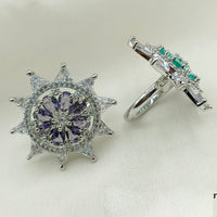Royal Kundan Jewellery Silver Plated AD Stone Finger Ring