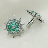 Royal Kundan Jewellery Silver Plated AD Stone Finger Ring