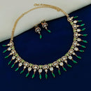 Royal Kundan Jewellery Gold Plated Polki Kundan And Beads Necklace Set