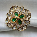 Royal Kundan Jewellery Gold Plated Crystal Stone Finger Ring