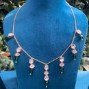 Royal Kundan Jewellery Gold Plated Polki Kundan And Beads Necklace Set