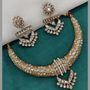 Royal Kundan Jewellery Gold Plated Polki Kundan Necklace Set