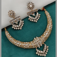 Royal Kundan Jewellery Gold Plated Polki Kundan Necklace Set