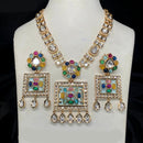 Royal Kundan Jewellery Gold Plated Polki Kundan Necklace Set