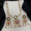 Royal Kundan Jewellery Gold Plated Polki Kundan Necklace Set