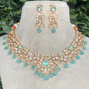 Royal Kundan Jewellery Gold Plated Polki Kundan And Pearls Necklace Set