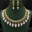 Royal Kundan Jewellery Gold Plated Polki Kundan And Beads Necklace Set
