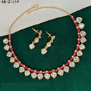 Royal Kundan Jewellery Gold Plated Polki Kundan Necklace Set
