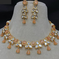 Royal Kundan Jewellery Gold Plated Polki Kundan Necklace Set
