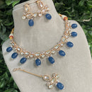 Royal Kundan Jewellery Gold Plated Polki Kundan Beads Necklace Set