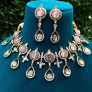 Royal Kundan Jewellery Gold Plated Polki Kundan Choker Necklace Set