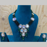 Royal Kundan Jewellery Gold Plated Kundan Stone Necklace Set