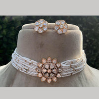 Royal Kundan Jewellery Gold Plated Ad Stone Necklace Set