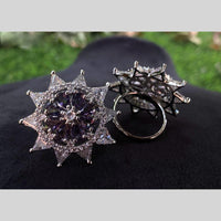 Royal Kundan Jewellery Silver Plated AD Stone Finger Ring