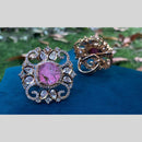 Royal Kundan Jewellery Gold Plated Polki Kundan Finger Ring