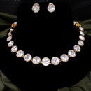 Royal Kundan Jewellery Gold Plated Polki Kundan Necklace Set
