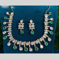 Royal Kundan Jewellery Gold Plated Polki Kundan Necklace Set