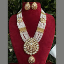 Royal Kundan Jewellery Gold Plated Kundan Stone And Beads Necklace Set