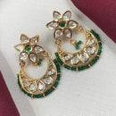 Royal Kundan Jewellery Gold Plated  Kundan Stone Dangler Earrings