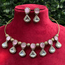Royal Kundan Jewellery Gold Plated Kundan Stone Necklace Set