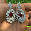 Royal Kundan Jewellery Glam American Diamond Dangler Earrings