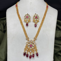 Royal Kundan Jewellery Polki Kundan Stone And Pearl Festive Necklace Set