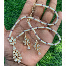 Royal Kundan Jewellery Polki Kundan Stone And Pearl Festive Necklace Set