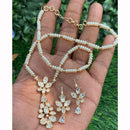 Royal Kundan Jewellery Polki Kundan Stone And Pearl Festive Necklace Set