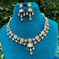 Royal Kundan Jewellery Polki Kundan Stone And Meenakari Festive Necklace Set