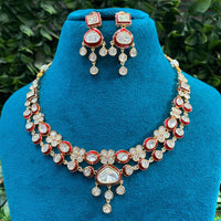 Royal Kundan Jewellery Polki Kundan Stone And Meenakari Festive Necklace Set