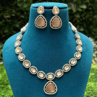 Royal Kundan Jewellery Polki Kundan Stone Festive Necklace Set