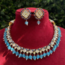 Royal Kundan Jewellery Polki Kundan Stone And Beads Festive Necklace Set