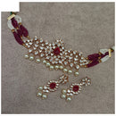 Royal Kundan Jewellery Polki Kundan Stone And Beads Festive Choker Necklace Set