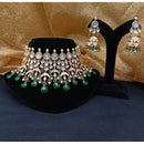 Royal Kundan Jewellery Polki Kundan Stone And Beads Festive Choker Necklace Set